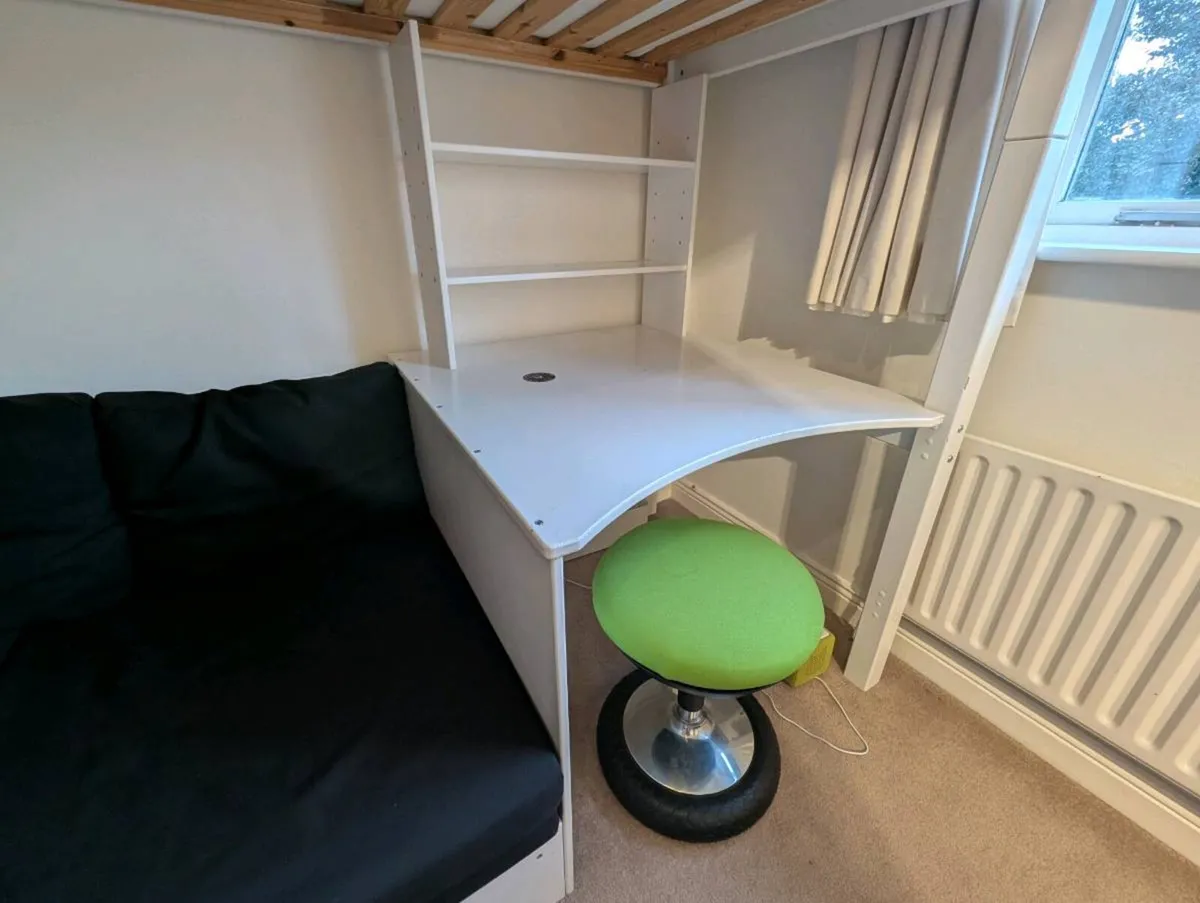 FLEXA High Bed with Sofa, Desk & Shelving - Image 3