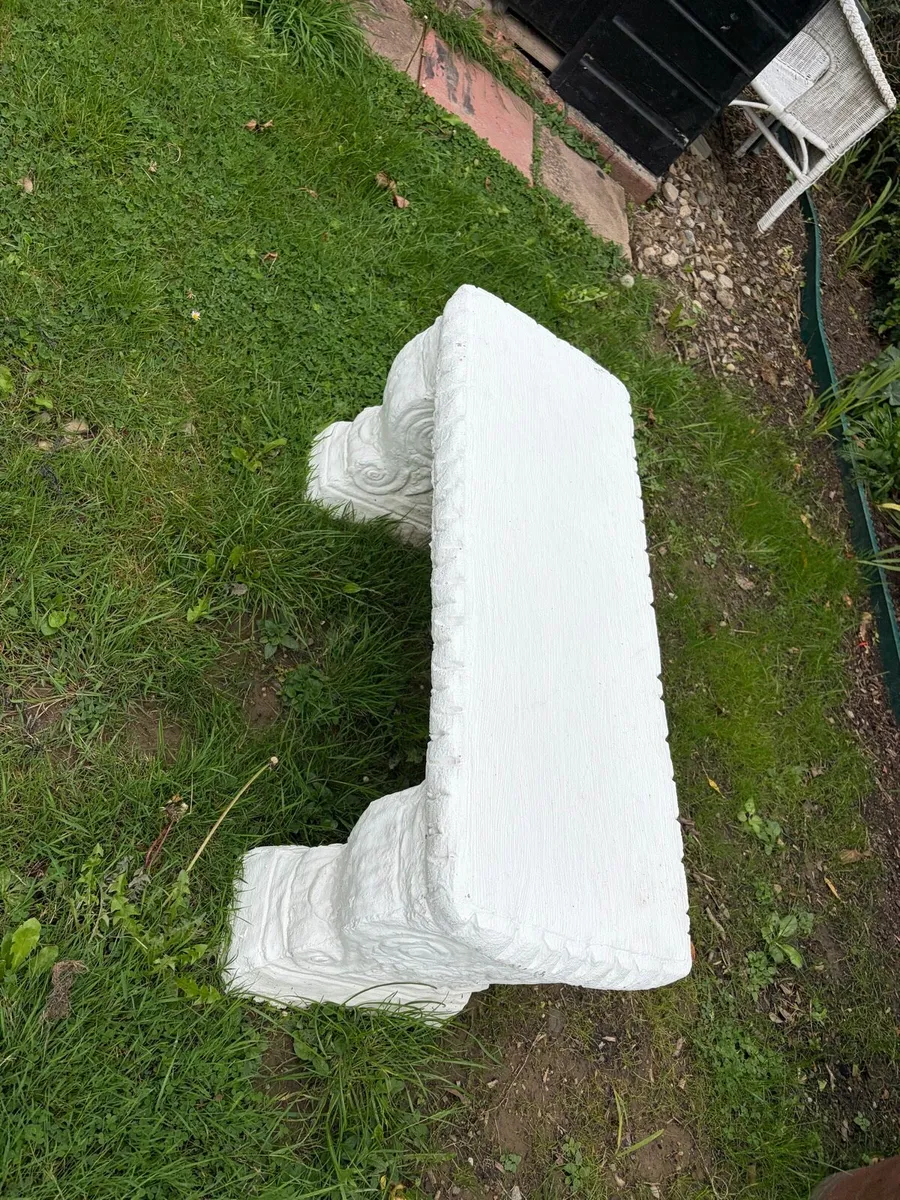 concrete garden bench - Image 2