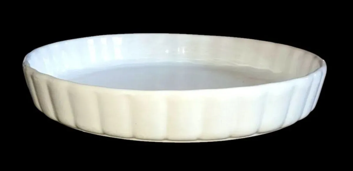 Vintage Harrods White Porcelain Quiche & Flan Dish - Image 4