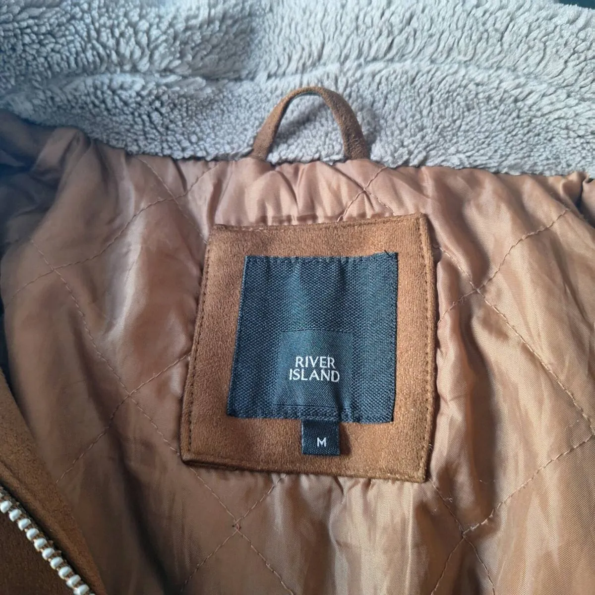 River Island mens faux suede jacket - Image 3