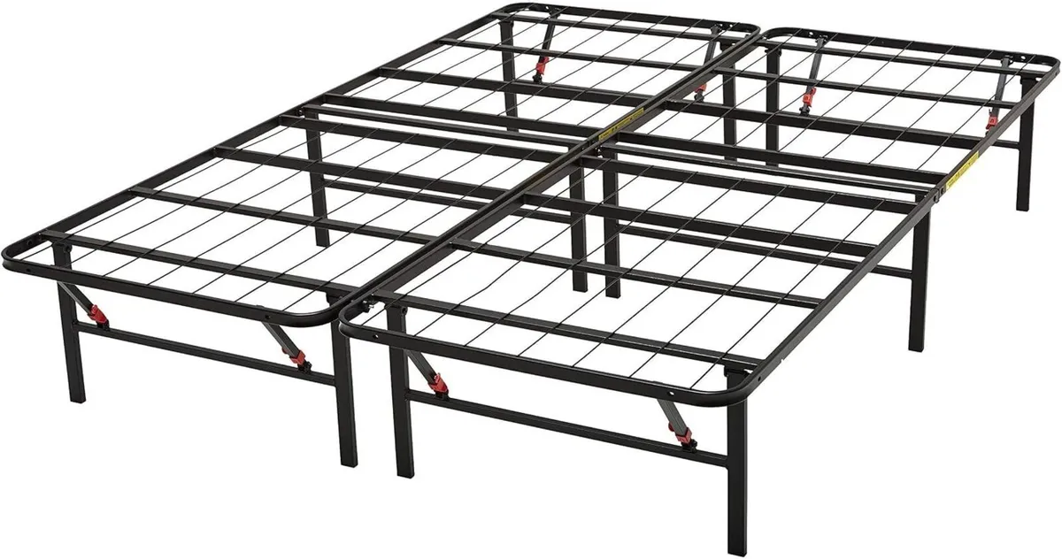 Foldable Platform Bed Frame Tool-Free Assembly - Image 1