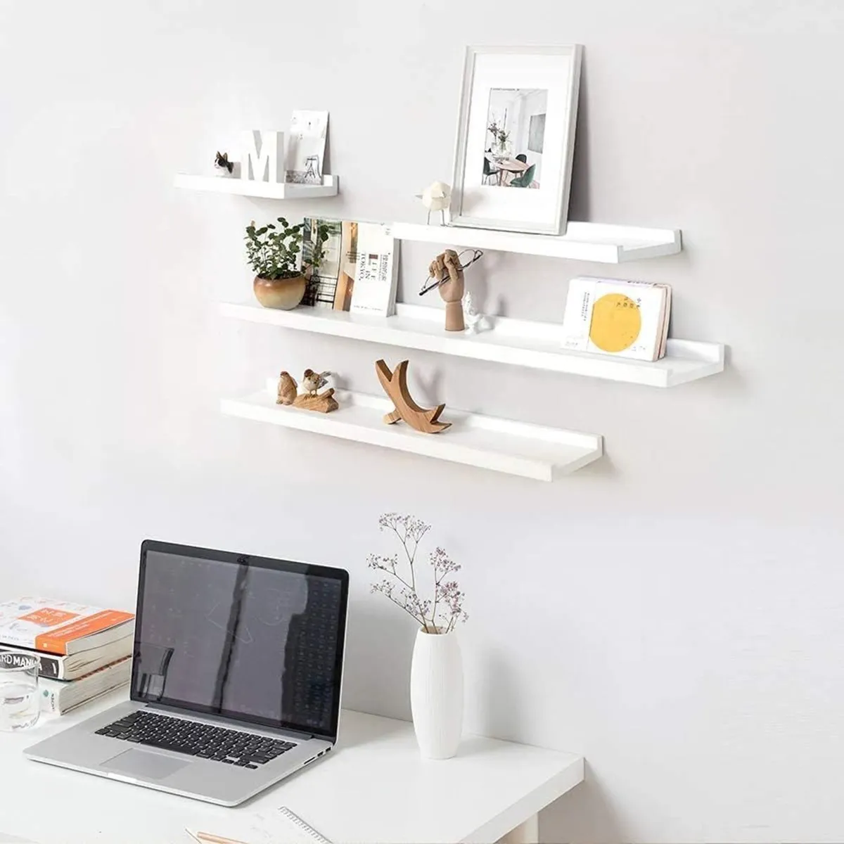 Floating Shelf Oak Wood Picture Ledge Wall - Image 2