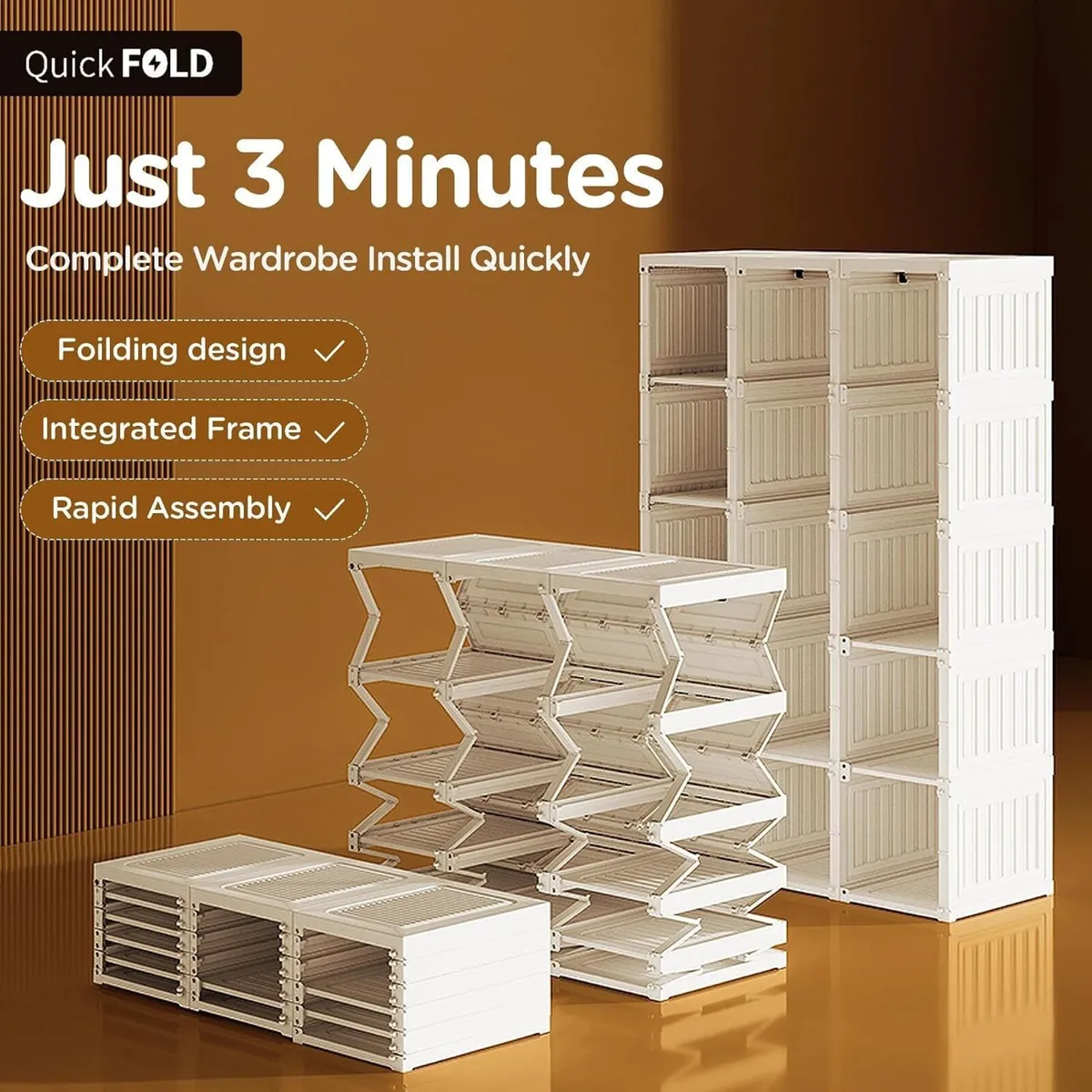 Portable Wardrobe Closet Storage Organiser - Image 4