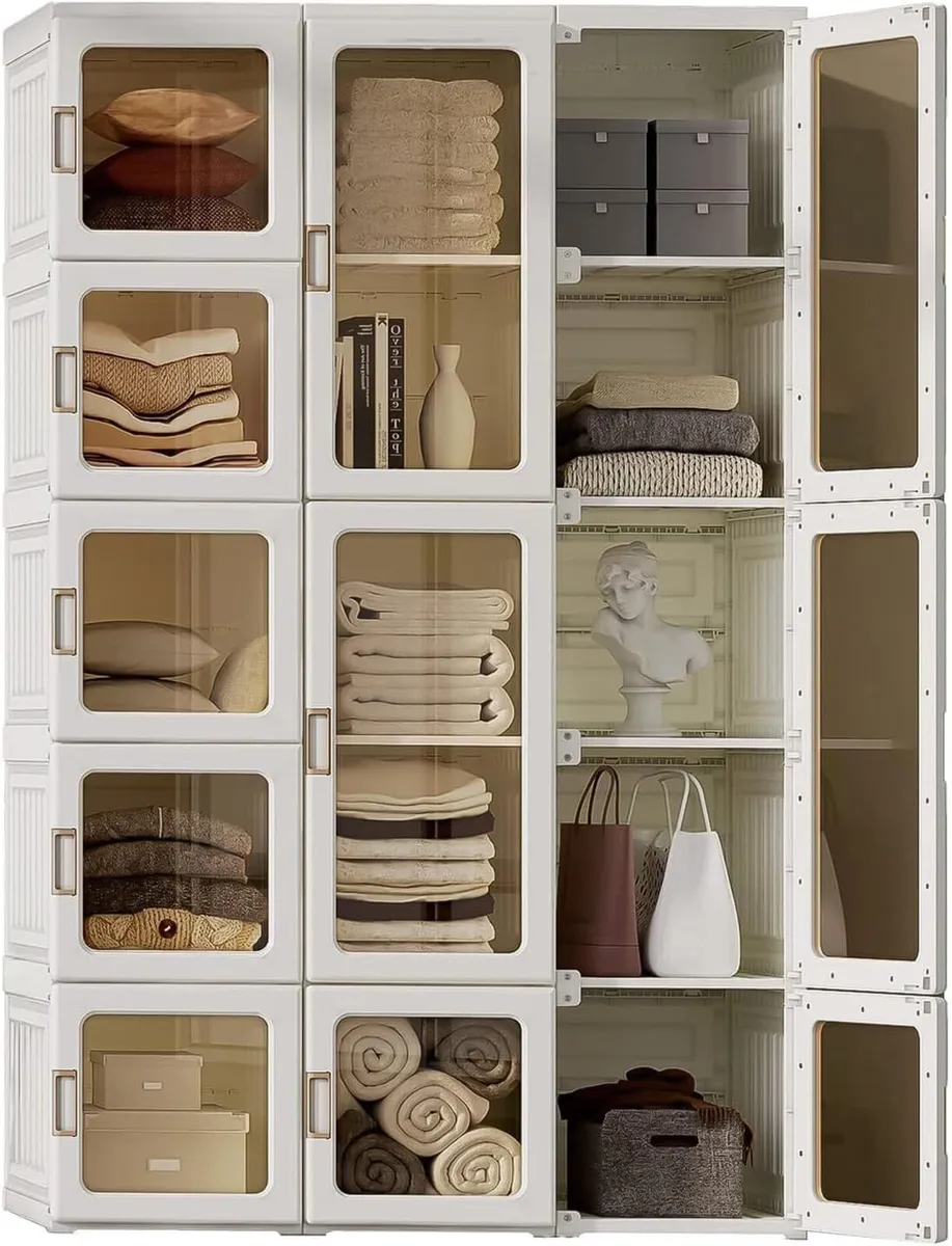 Portable Wardrobe Closet Storage Organiser - Image 1
