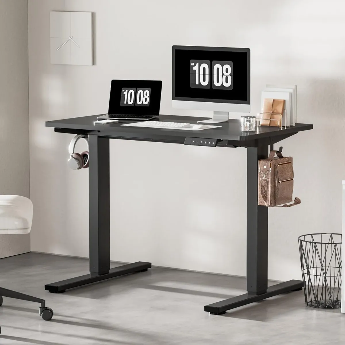 One Piece Electric Standing Desk Height - Image 2