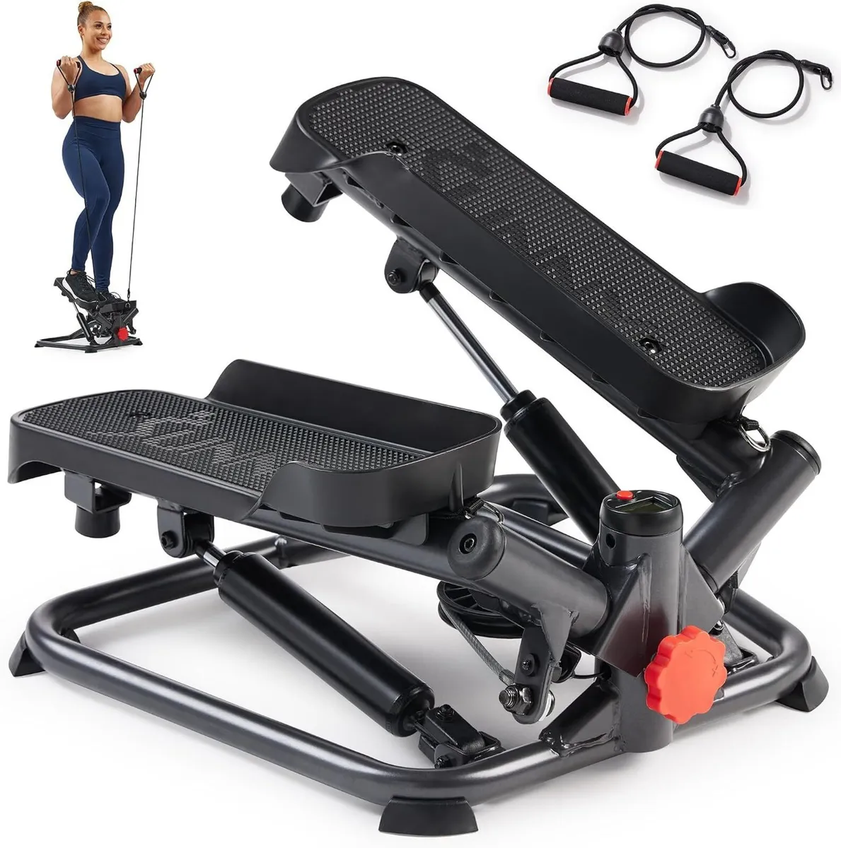 Twist Stair Stepper with Resistance Bands - Image 1