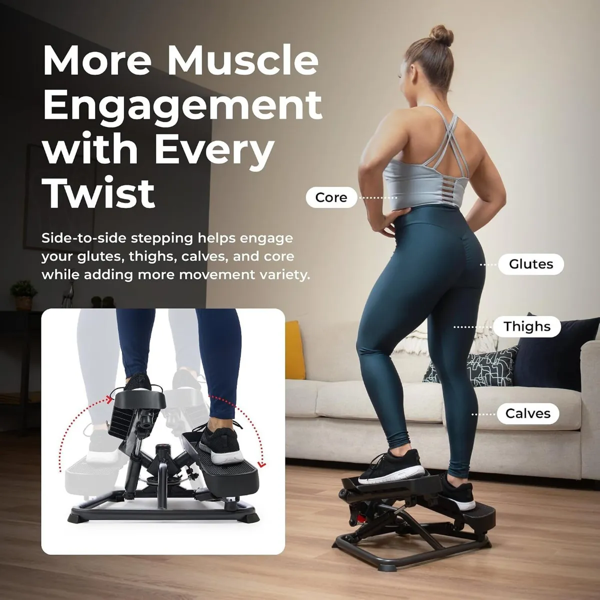 Twist Stair Stepper with Resistance Bands - Image 2