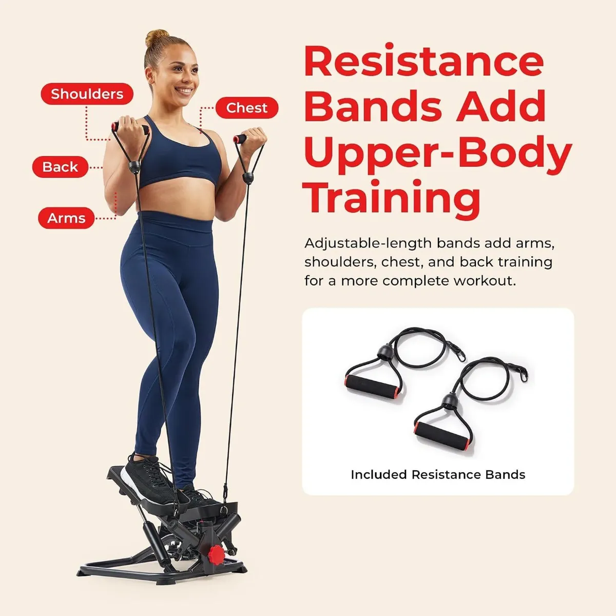Twist Stair Stepper with Resistance Bands - Image 3
