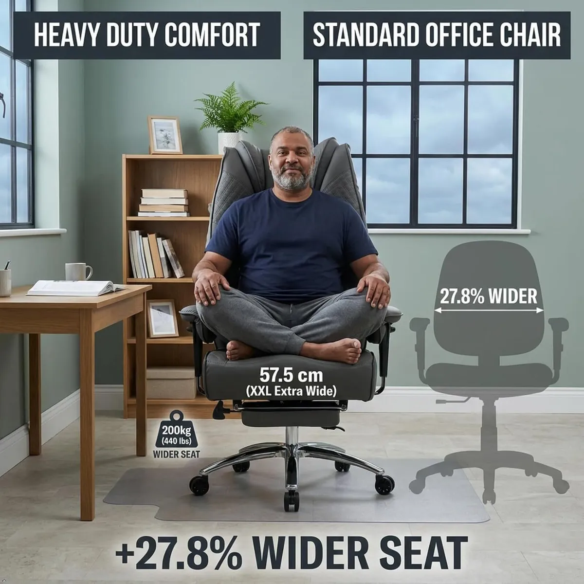 Ergonomic Executive Office Chair 14CM Spring - Image 4