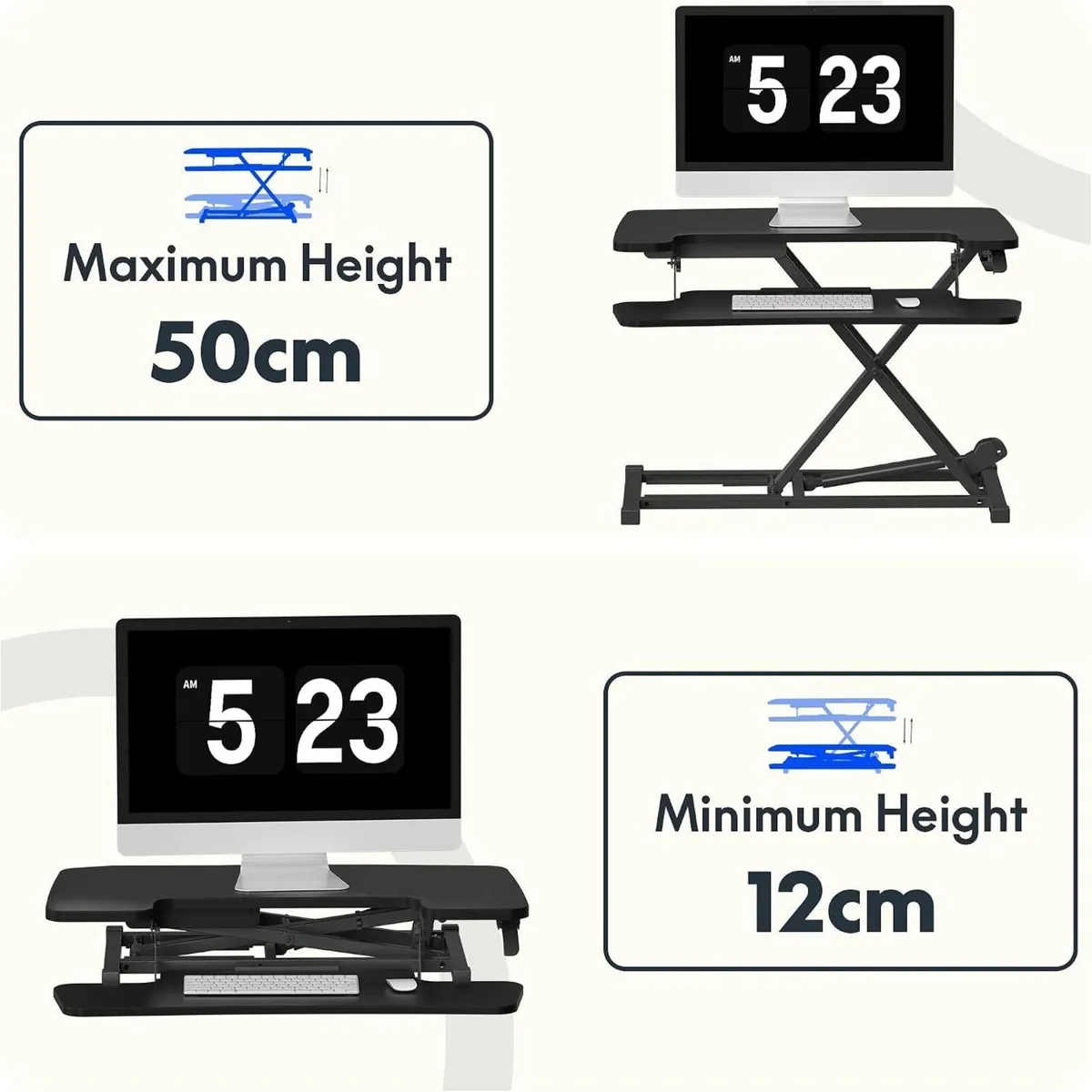 Standing Desk Converter Sit to Stand Up Riser - Image 4