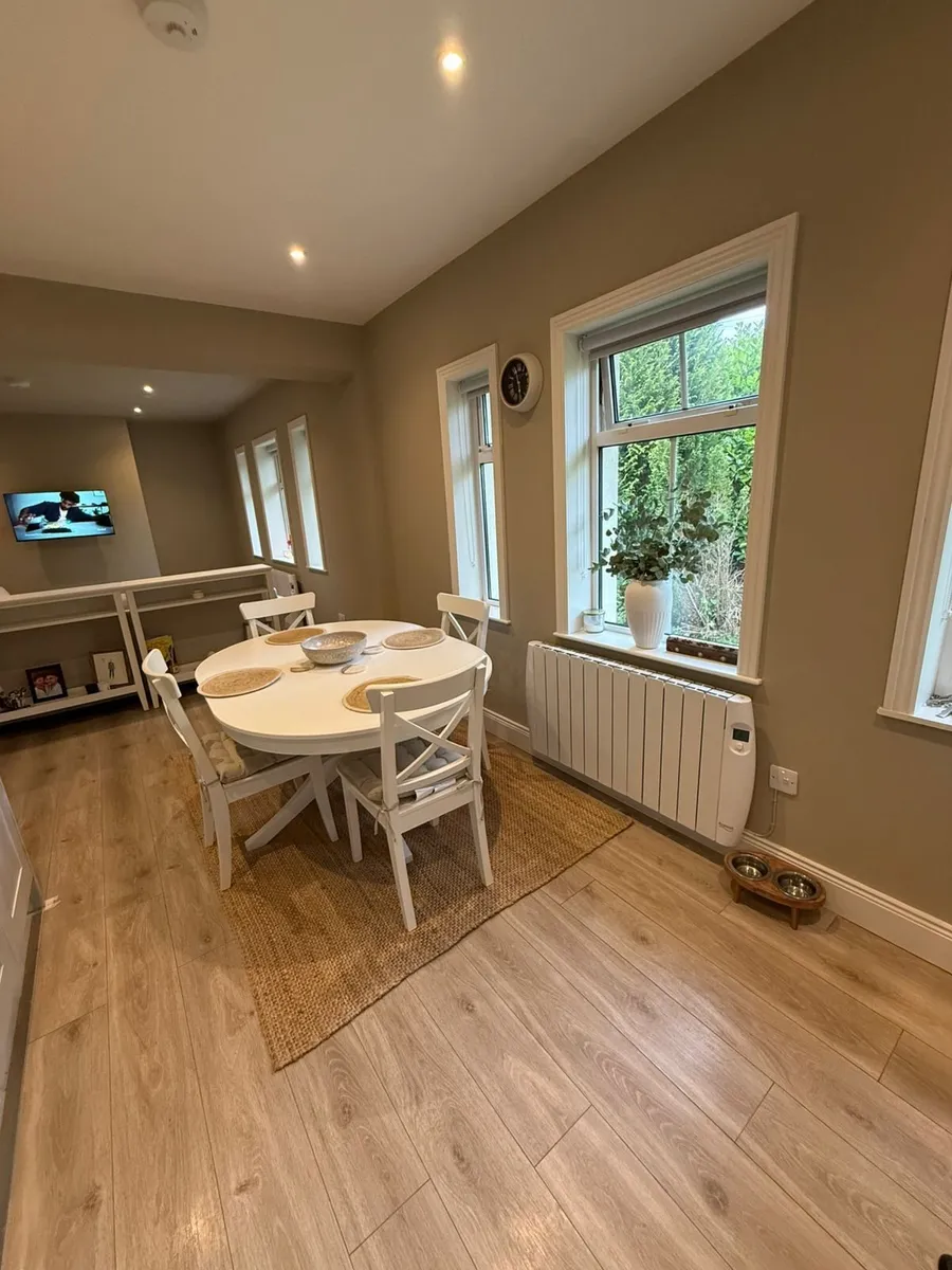 Dining Table + 4 Chairs + Cushions + Free Rug
