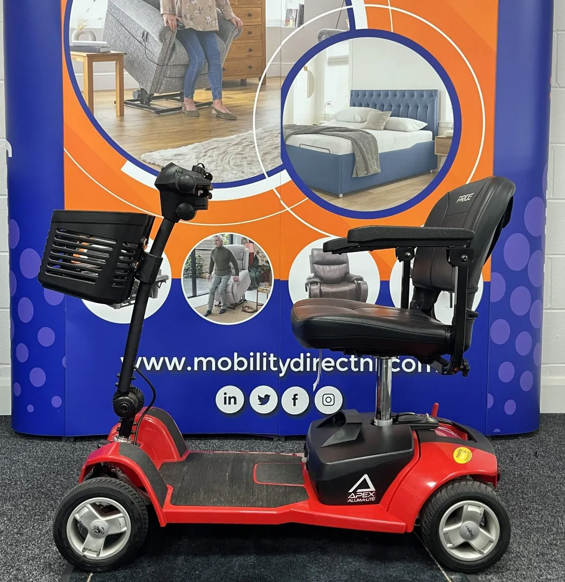 Pre-Owned Pride Alumalite Mobility Scooter - Image 3