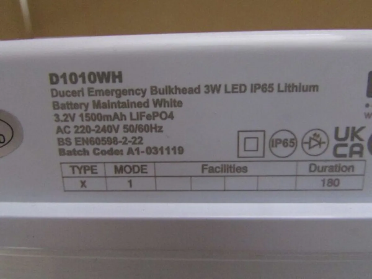 LED Emergency Bulkhead Light - Image 2