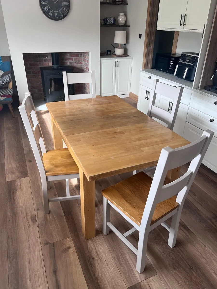 Table and 4 chairs
