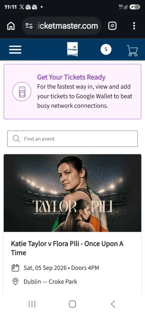 1 x premium level hogan stand ticket - Image 1