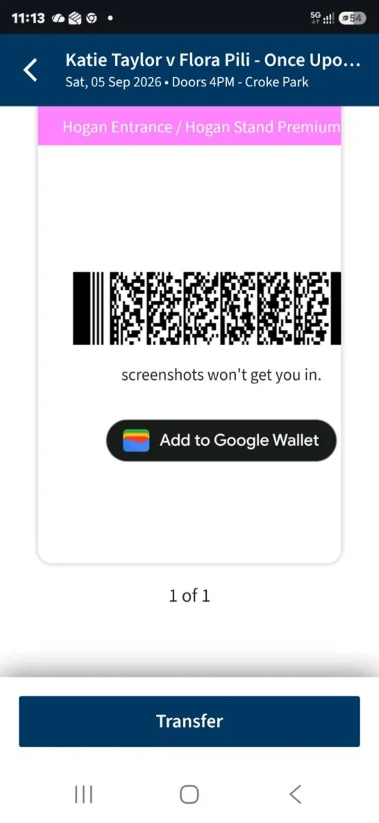 1 x premium level hogan stand ticket - Image 2