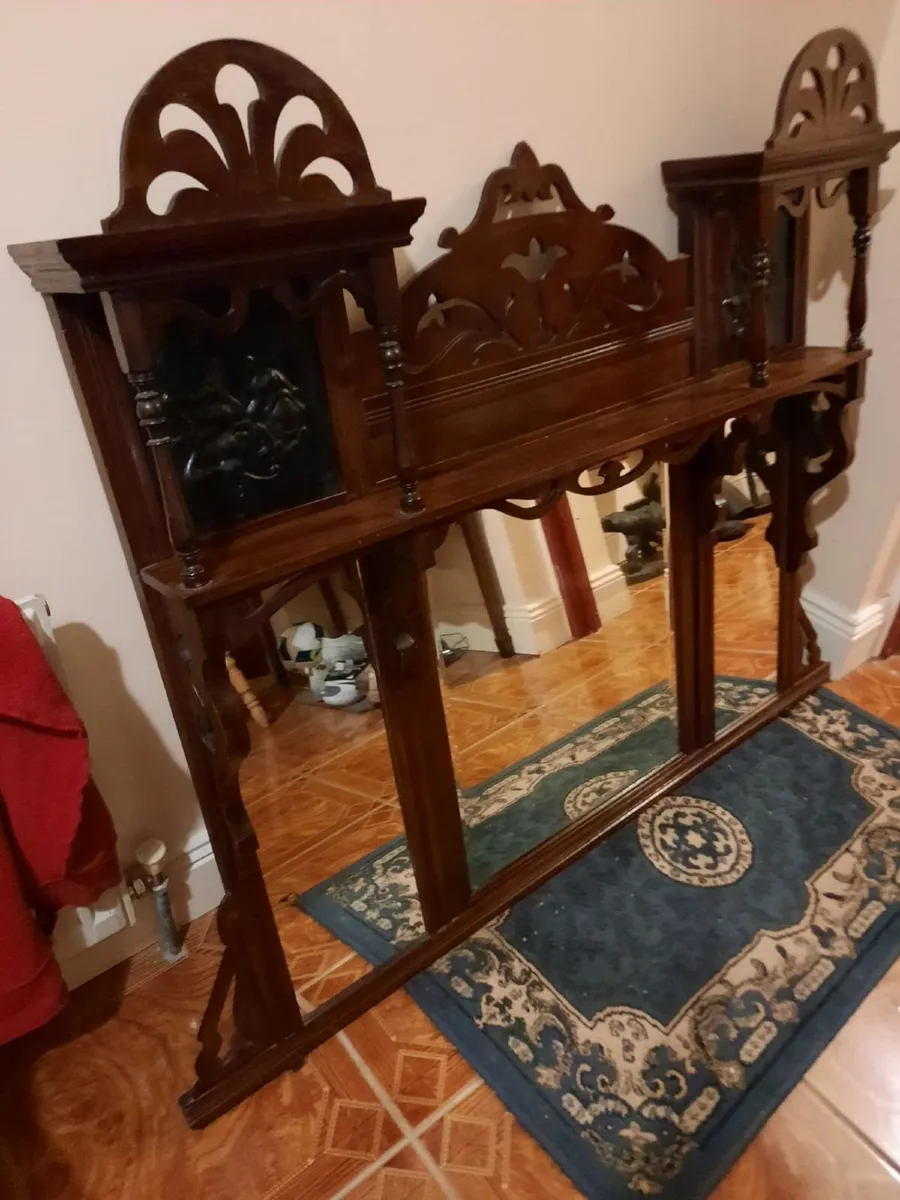 Antique overmantle - Image 1