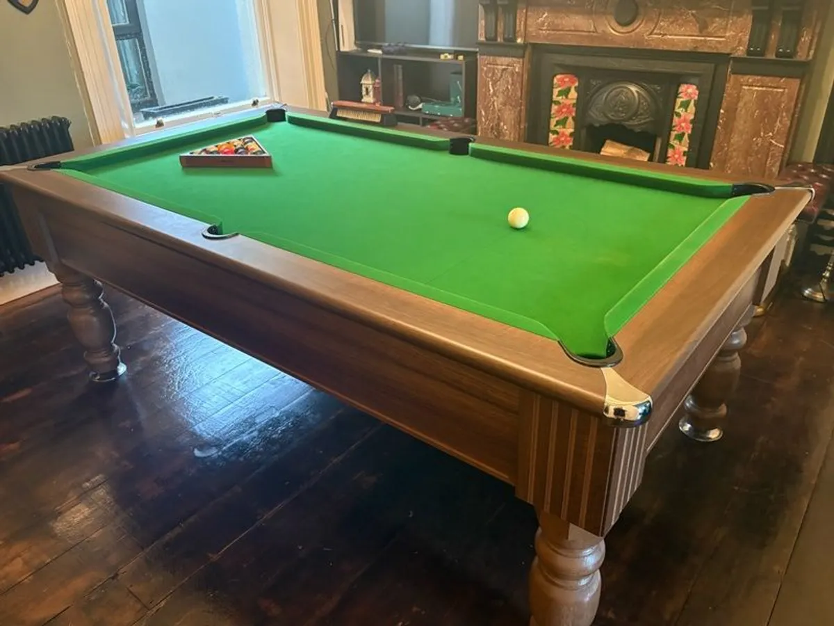 Buckingham 7ft Slate Bed Pool Table + Aramith Balls, Premium Cues & Full Accessories - Image 2