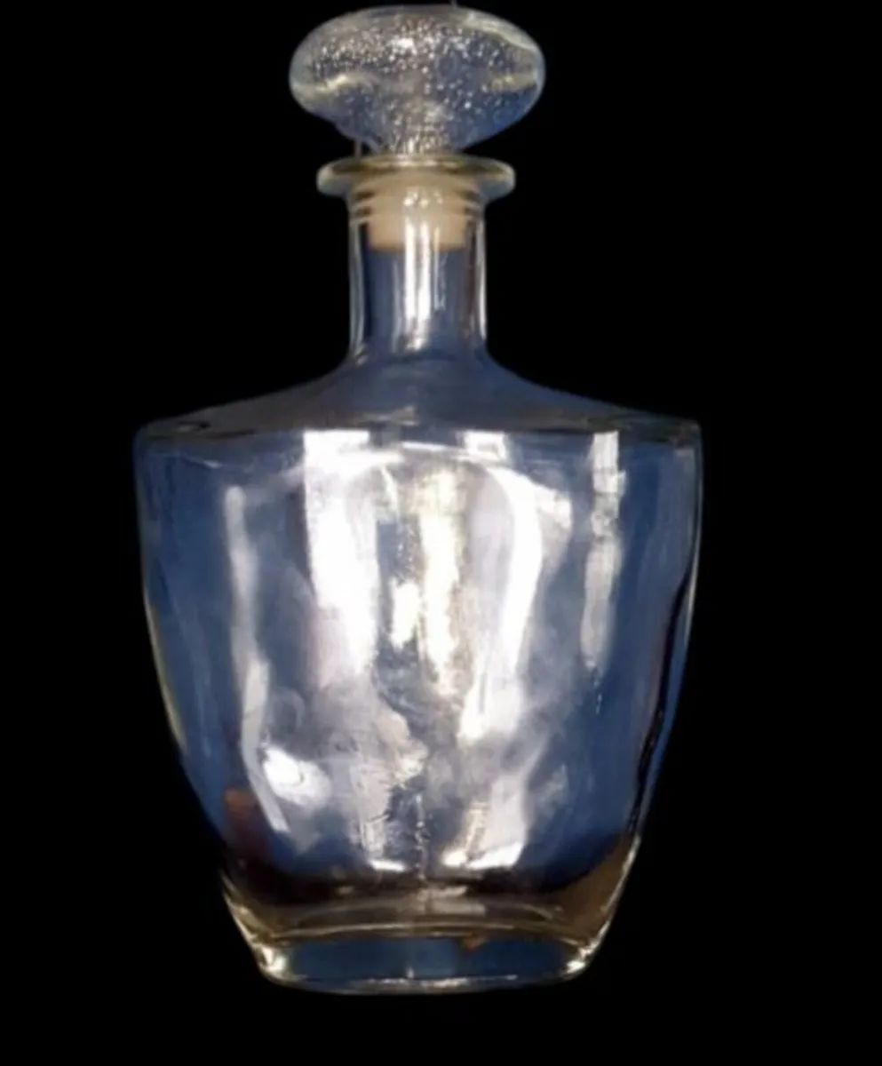 Pristine Vintage Clear Glass Decanter - Image 1
