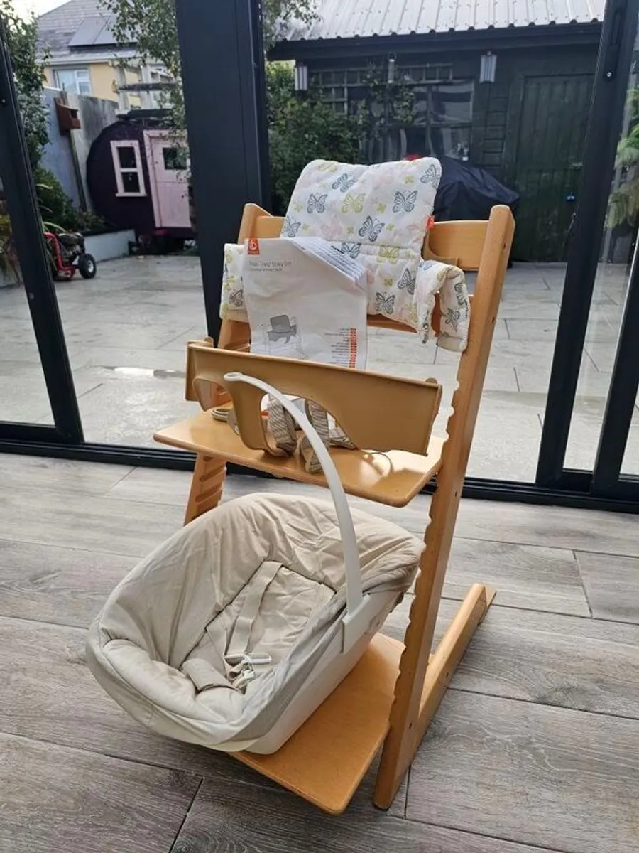 Stokke Tripp Trapp High Chair with Baby and New Born Set
