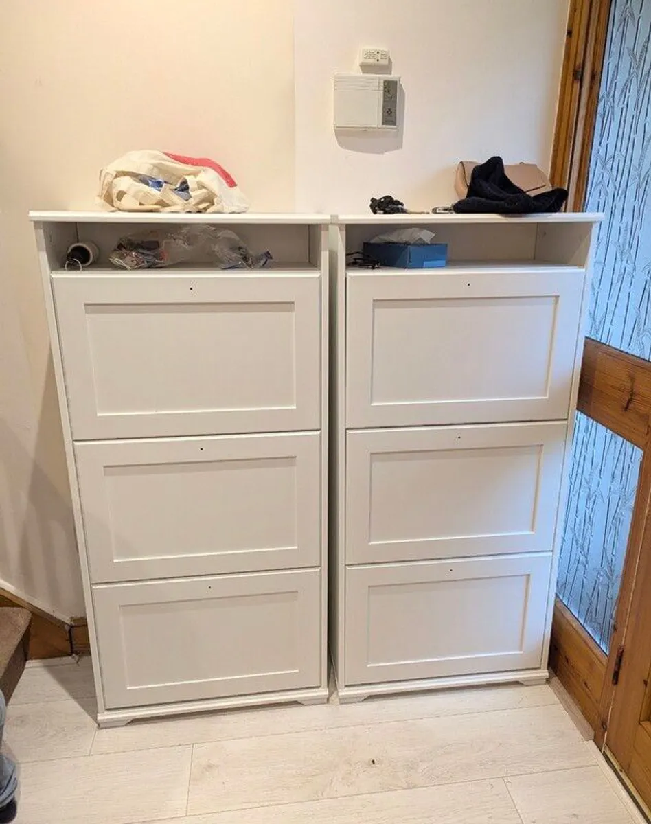 2 brand new IKEA Brusali shoe cabinets for sale - Image 1