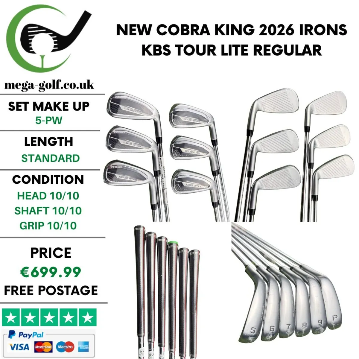 New Cobra King 2026 Irons / 5-Pw / Regular - Image 1