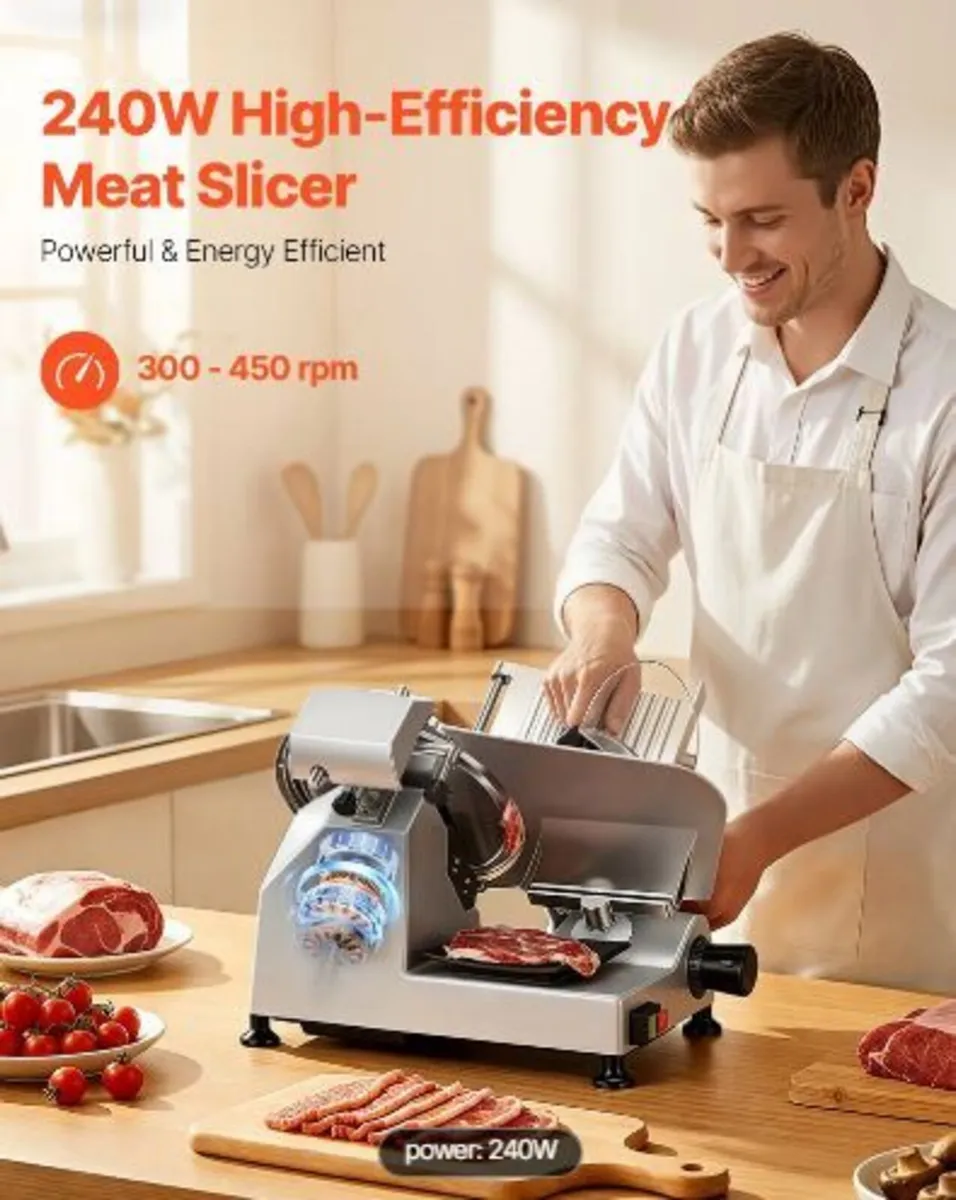 Commercial Meat Slicer, 240W - Image 2