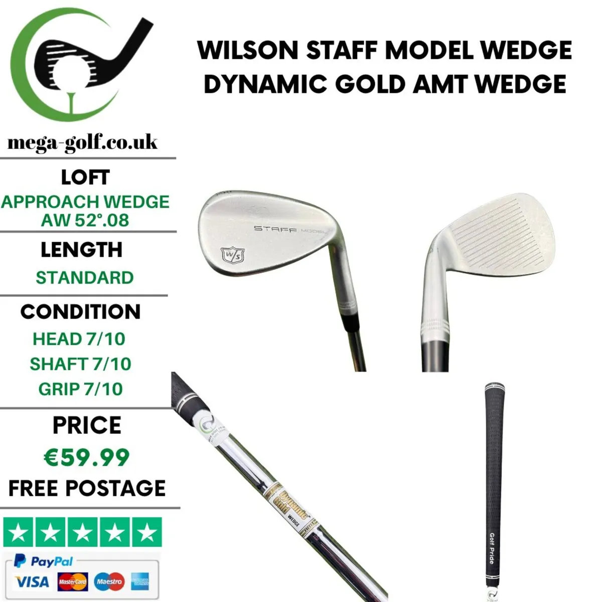 Wilson Staff Model Wedge Aw 52°.08 / Wedge - Image 1
