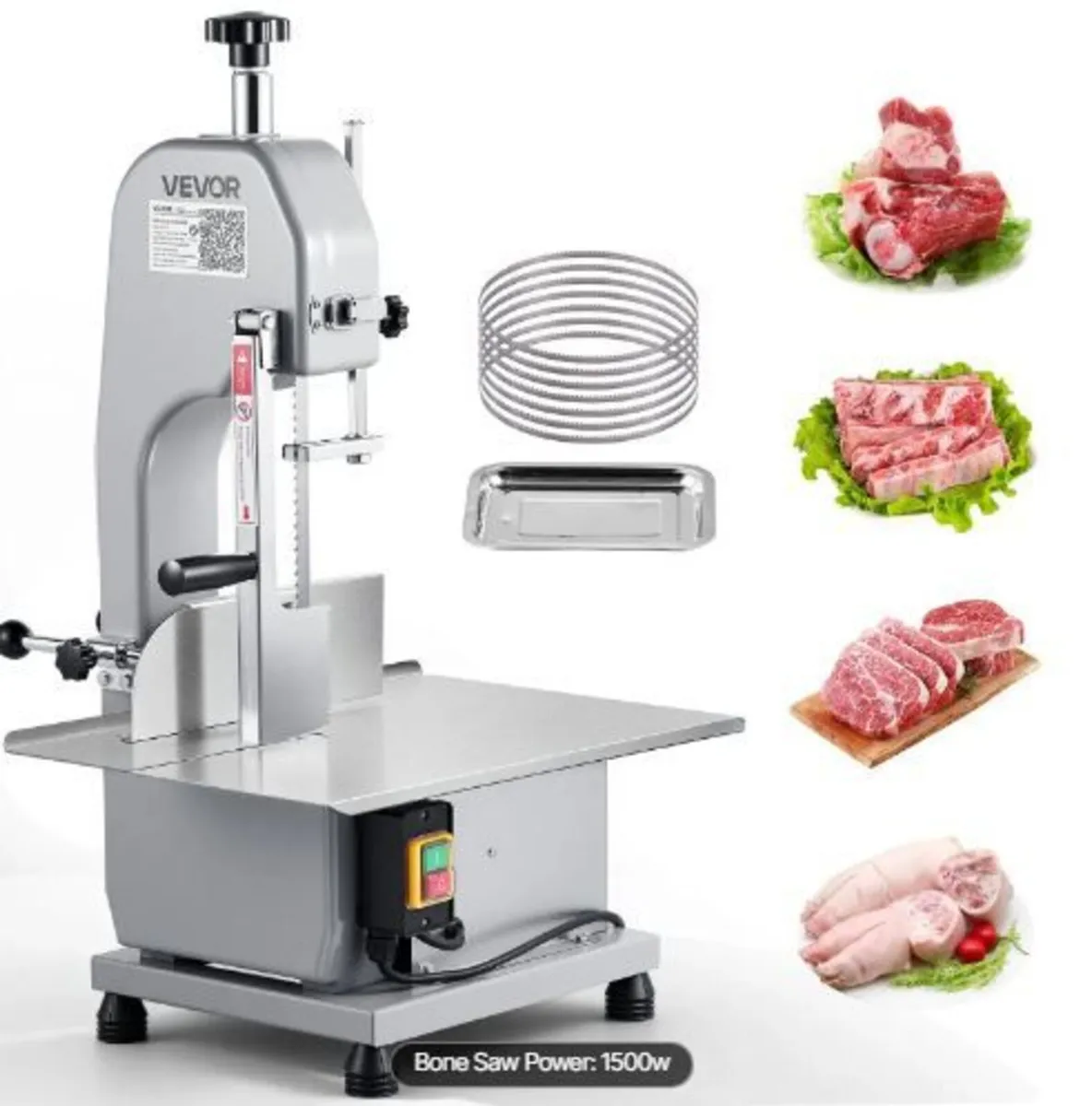 Commercial Electric Meat Bandsaw, 1500W - Image 3