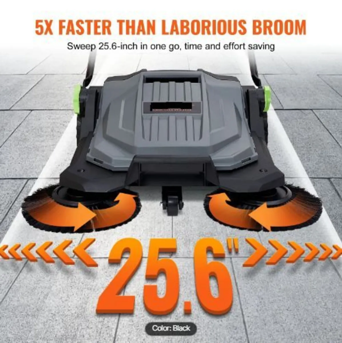 Walk-behind Hand Push Floor Sweeper, 65 cm - Image 3