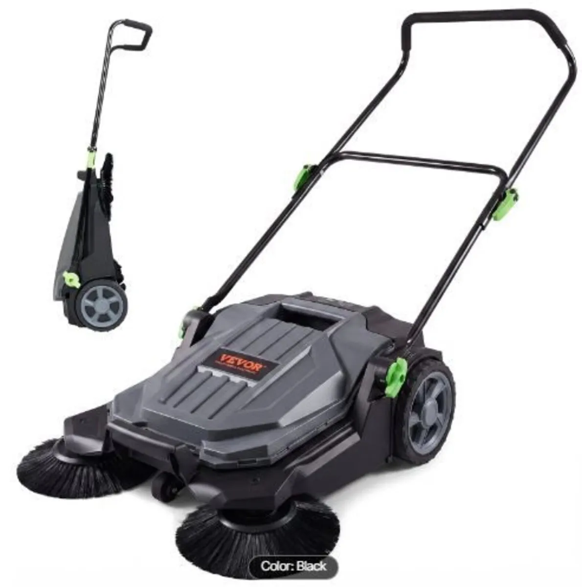 Walk-behind Hand Push Floor Sweeper, 65 cm - Image 1