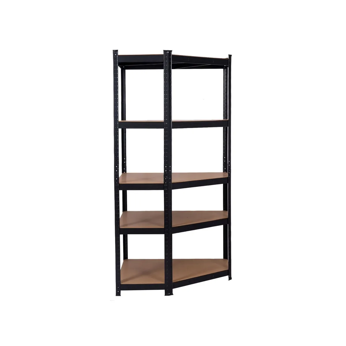 Budget Garage Shelving | 3 Corner Bay Black - Image 4