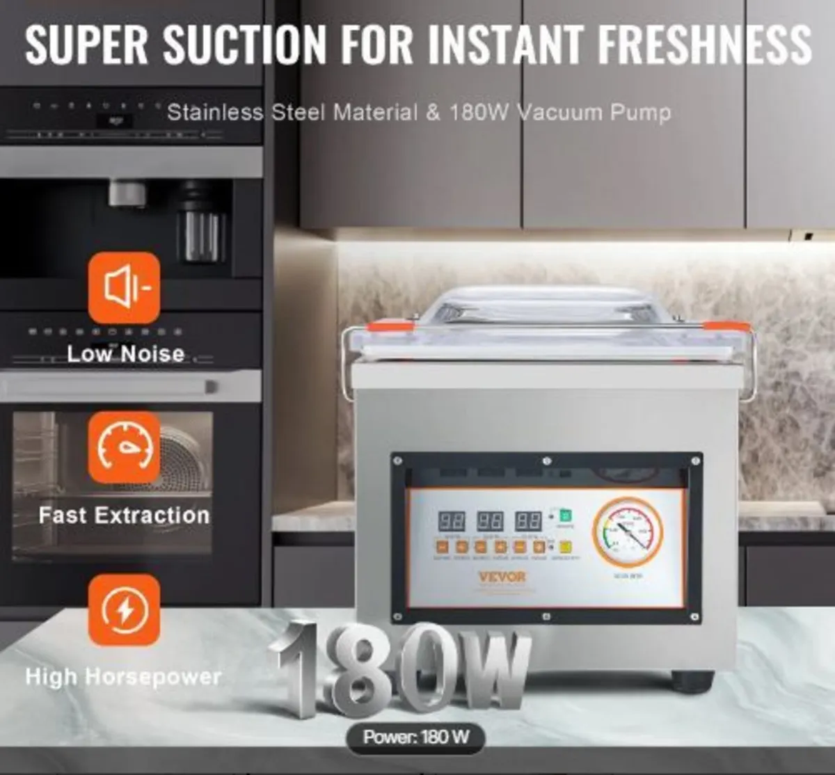 Chamber Vacuum Sealer, 320W Sealing Power - Image 2