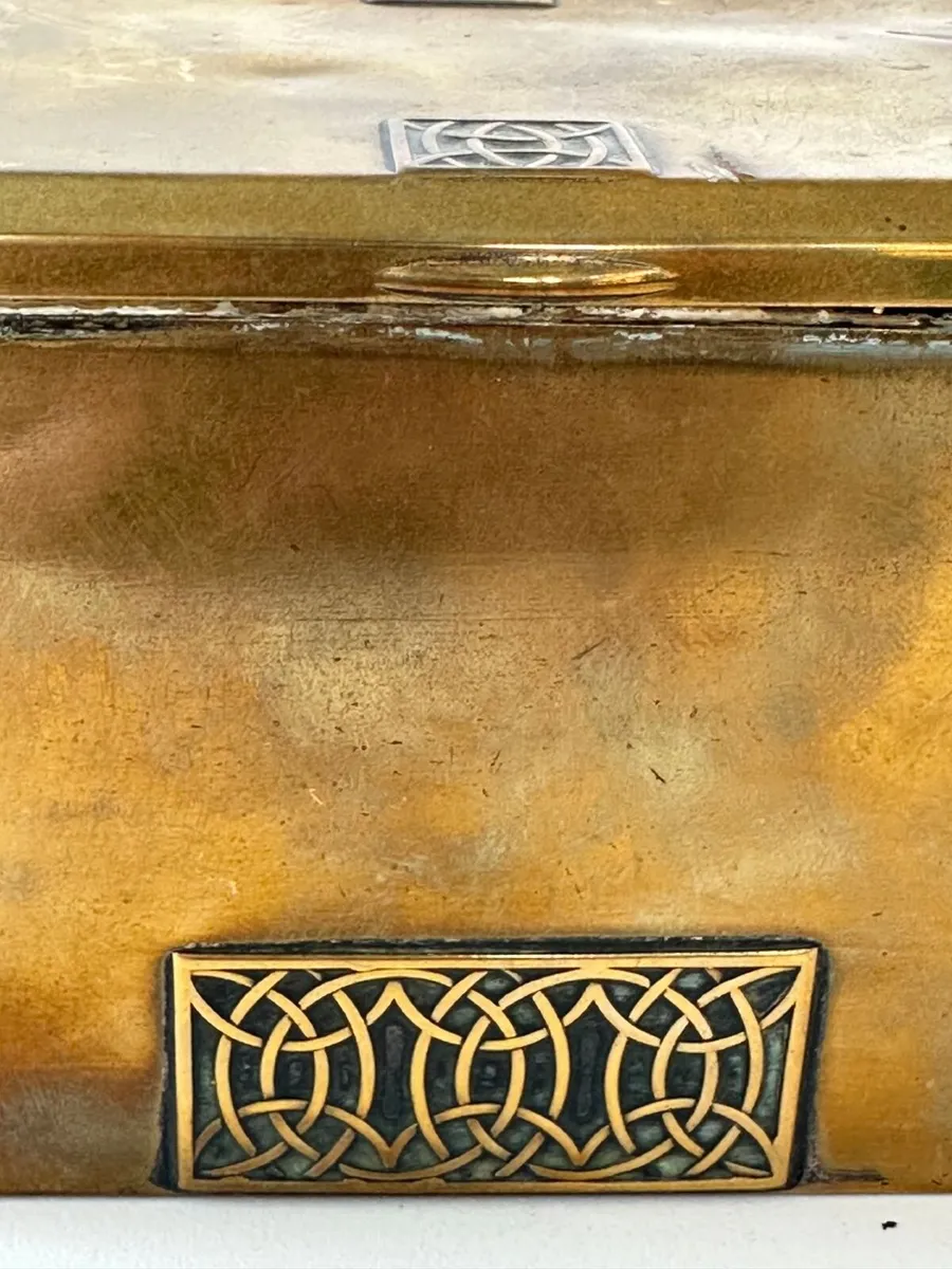 1920s  WMF Oxidised Silver-plate Tobacco Box - Image 2