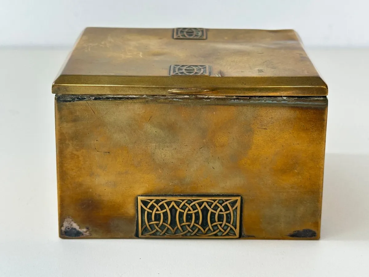 1920s  WMF Oxidised Silver-plate Tobacco Box - Image 4