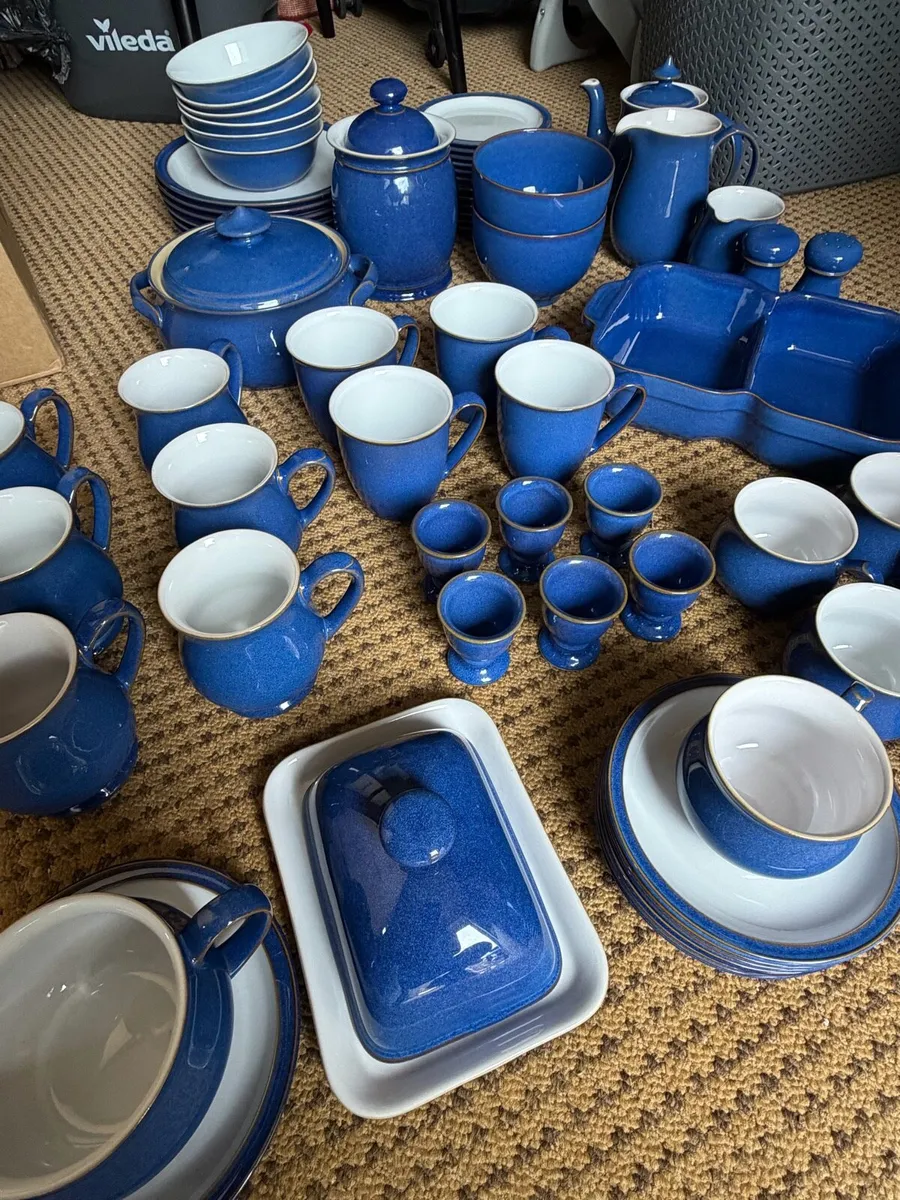 Denby Imperial Blue Dinner Set RRP£1500+ - Image 1