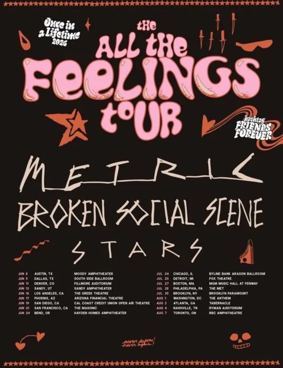 Metric, Broken Social Scene and Stars