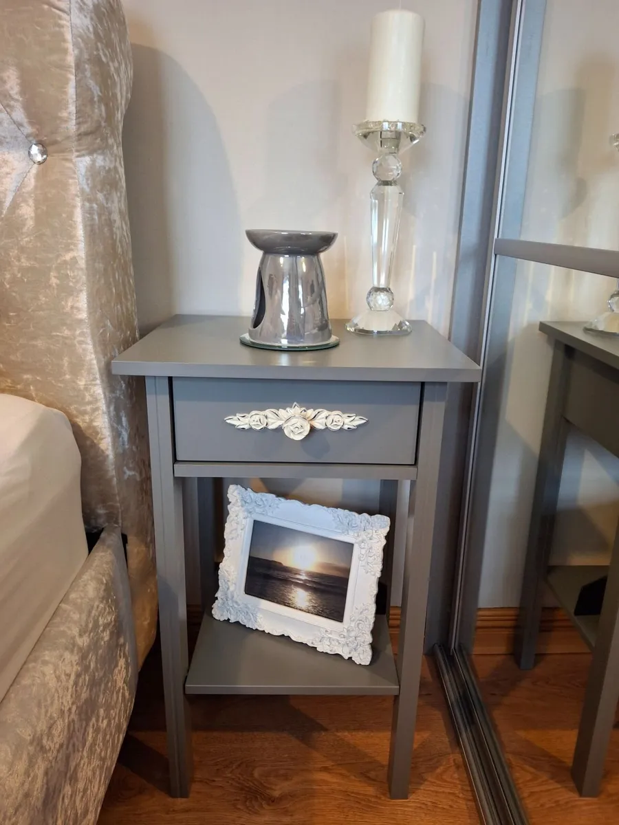Bedside Table with Drawer - Image 1