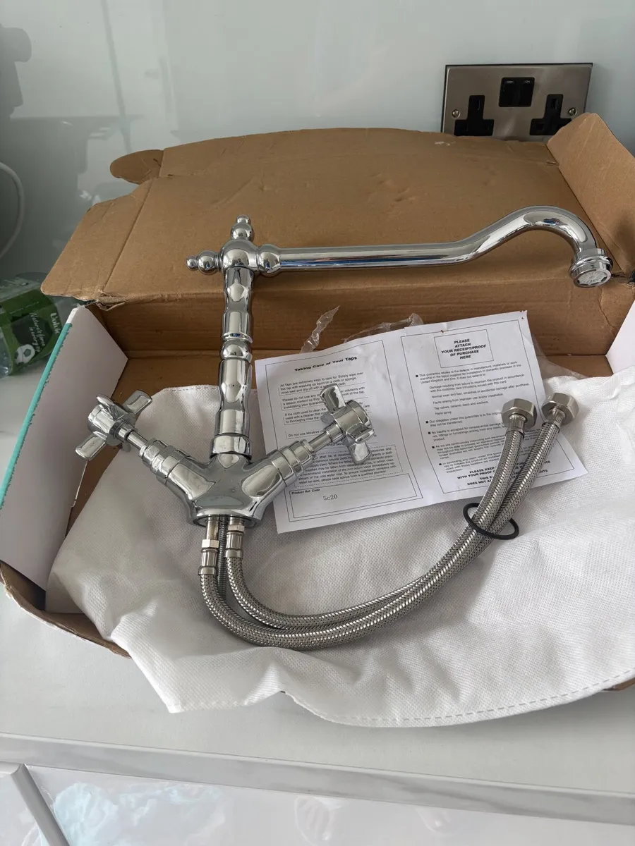 Brand new chrome taps