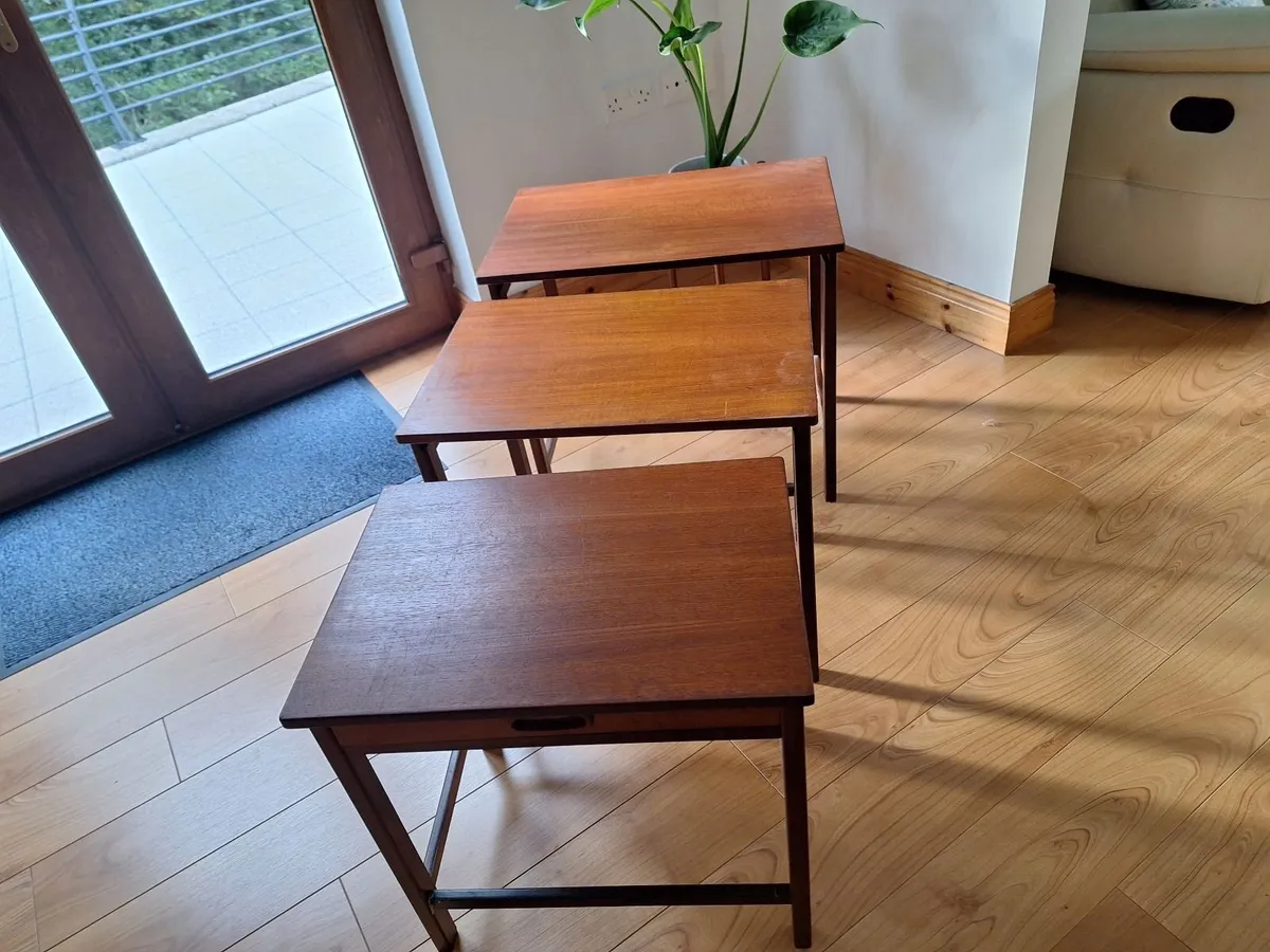 Mid Century Teak Nest of Tables - Image 3