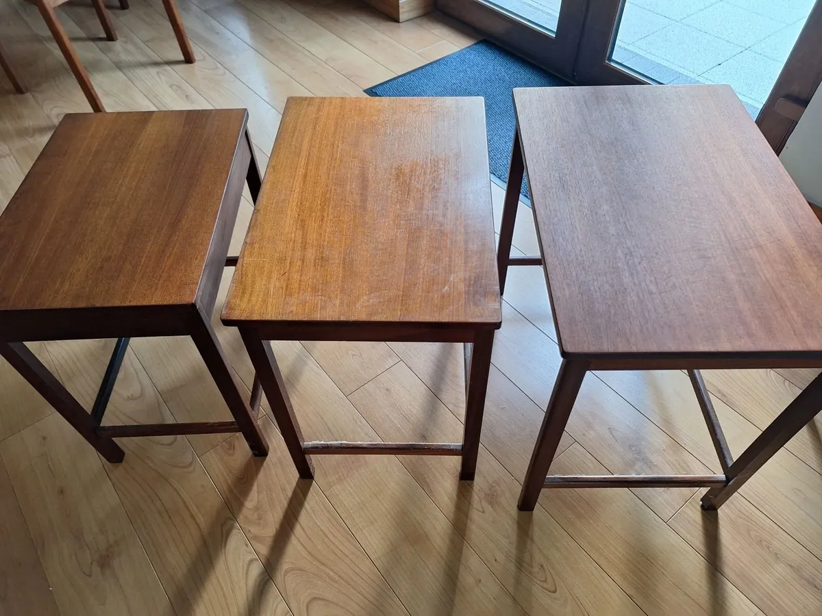 Mid Century Teak Nest of Tables - Image 4