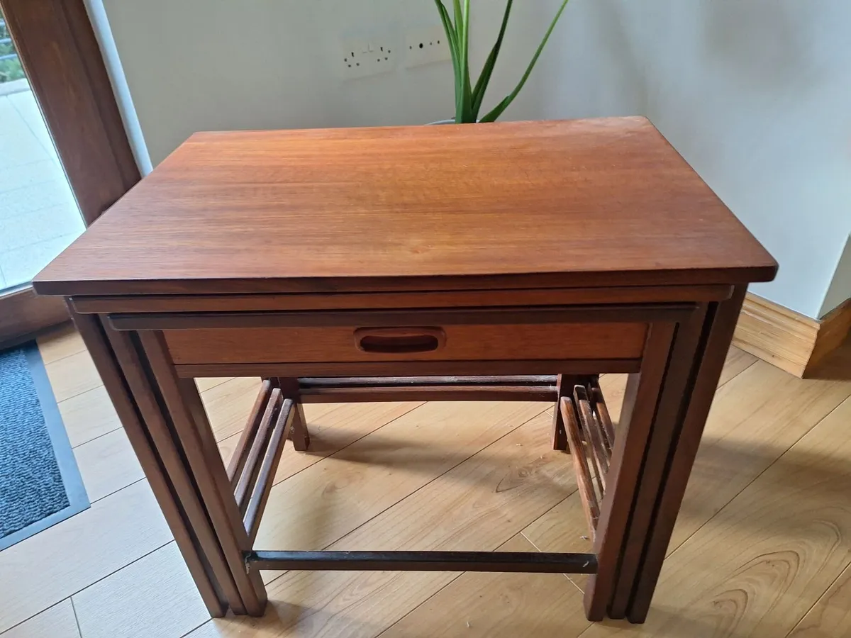 Mid Century Teak Nest of Tables - Image 1