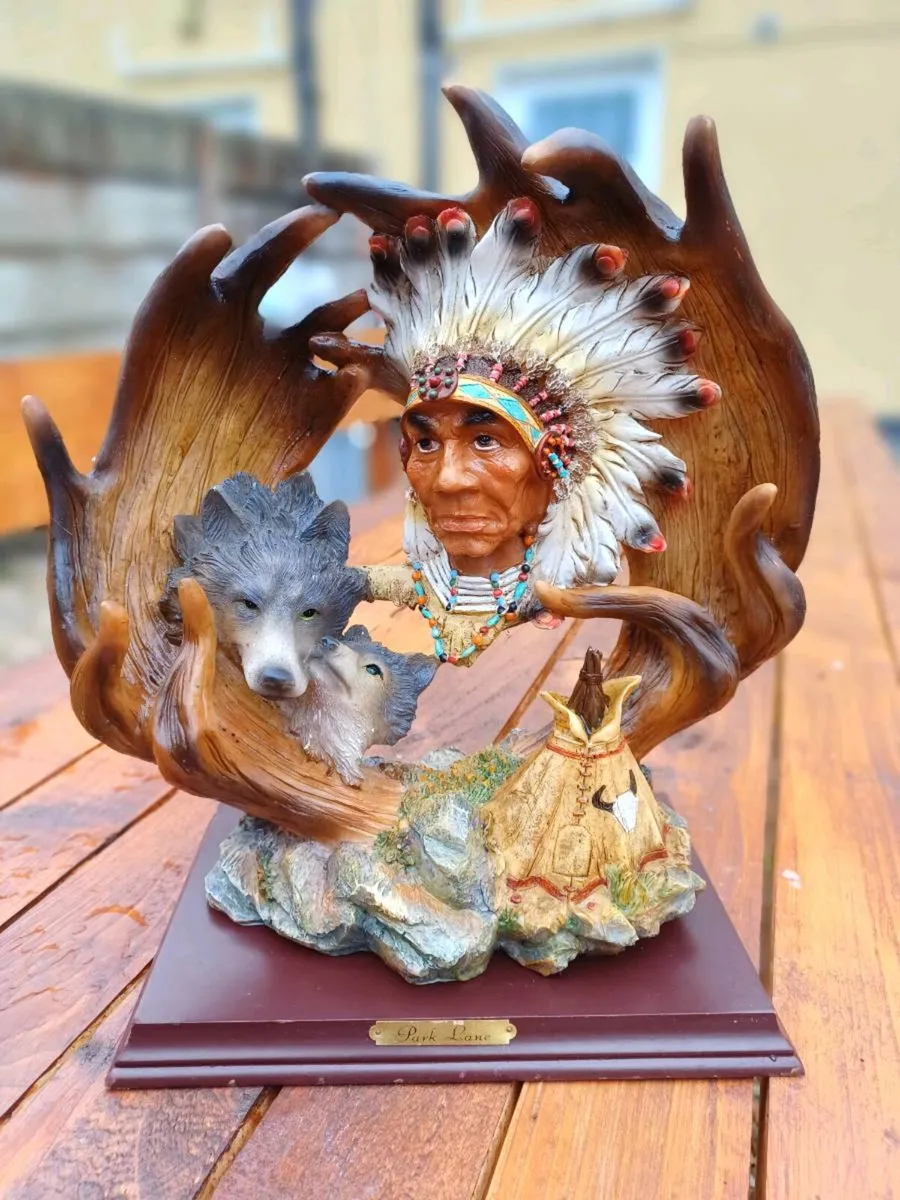 Vintage Native American Figure - Image 1