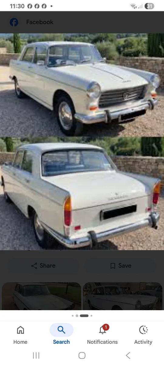 PEUGEOTS 404 1970 RHD IRISH CAR - Image 1