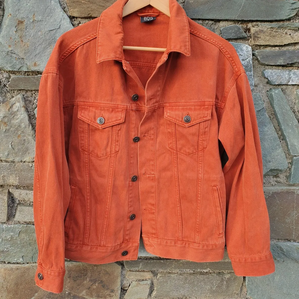 BDG orange denim jacket size small - Image 1