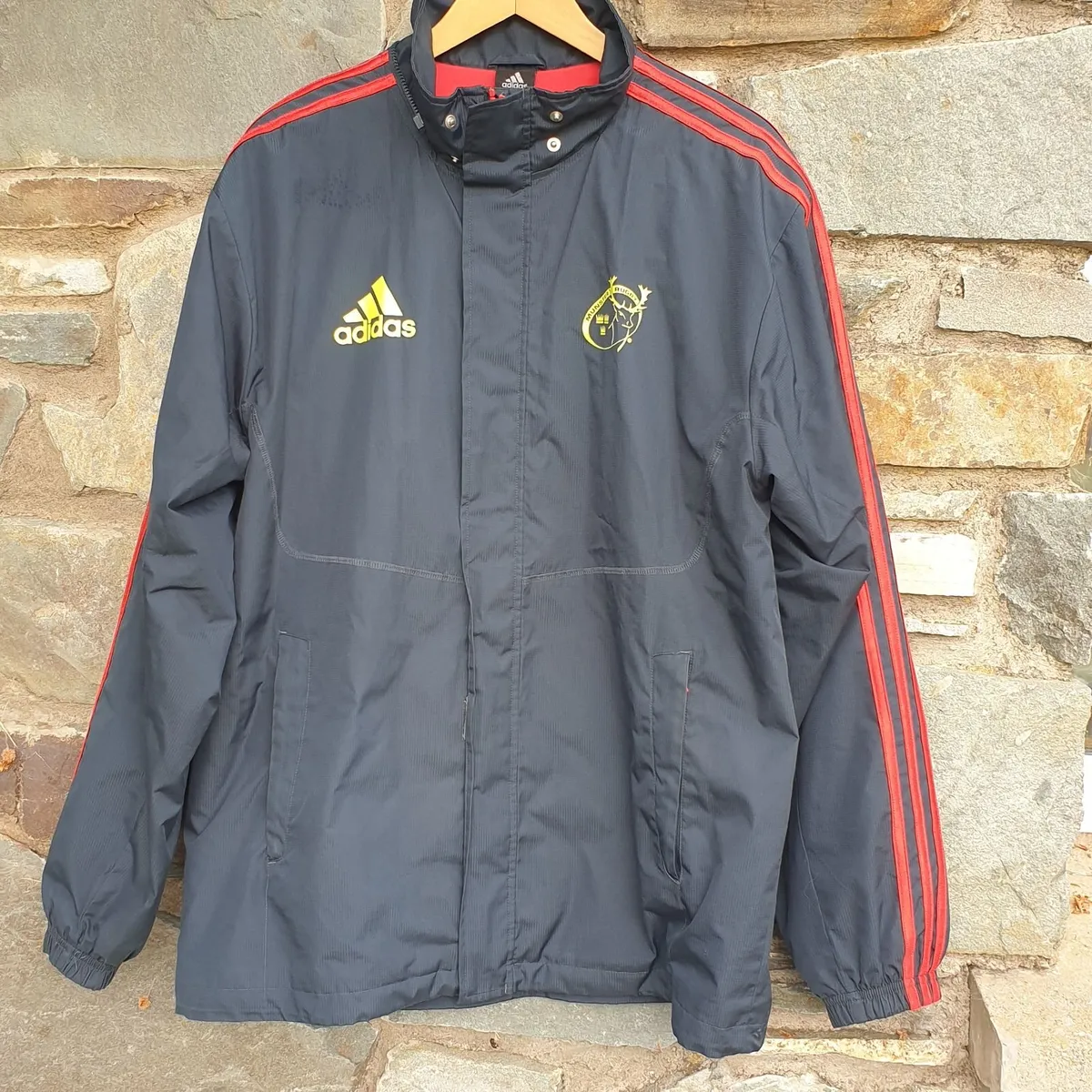 Munster rugby jacket Adidas size large NO hood - Image 1