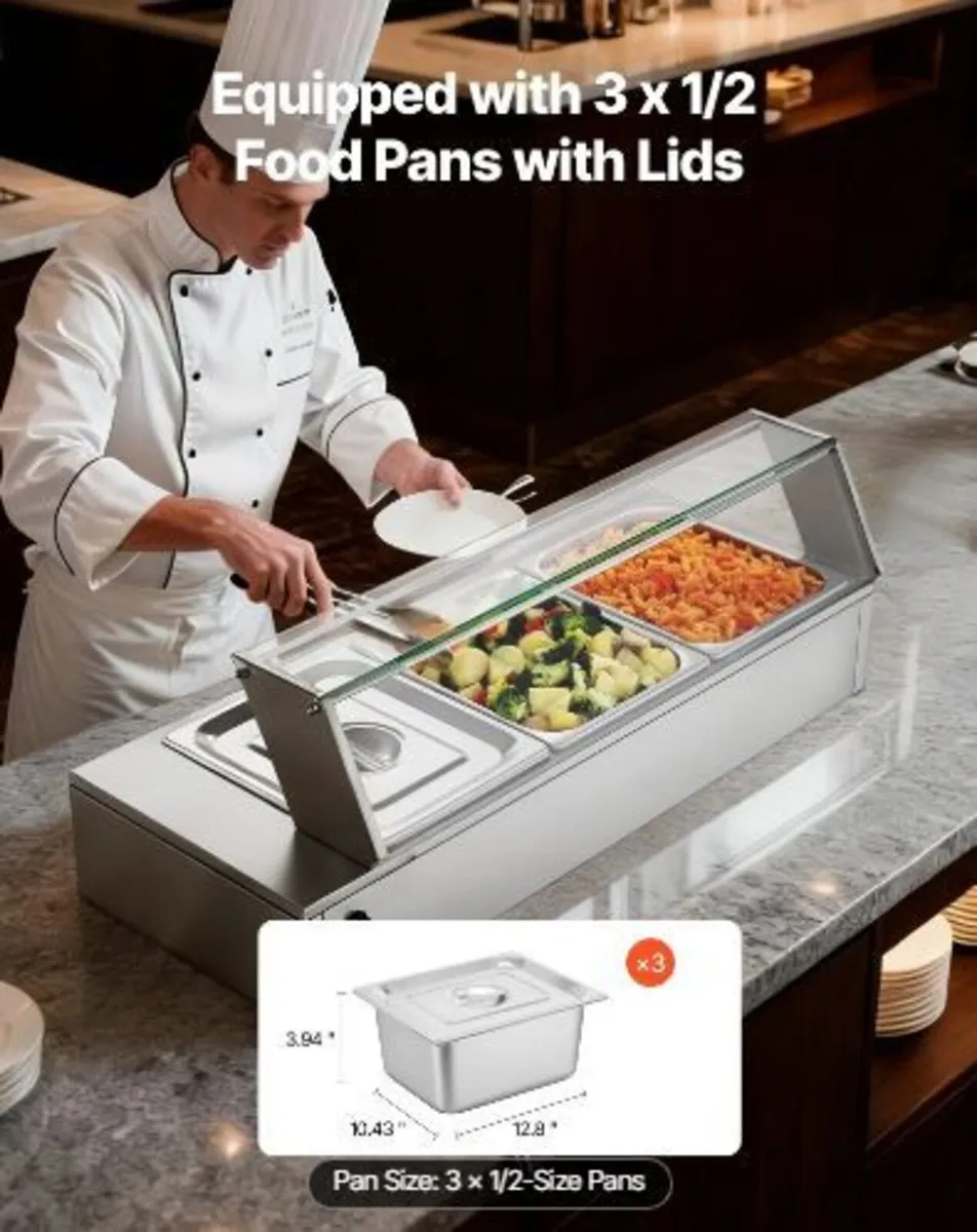 Commercial Food Warmer, 1500W - Image 3