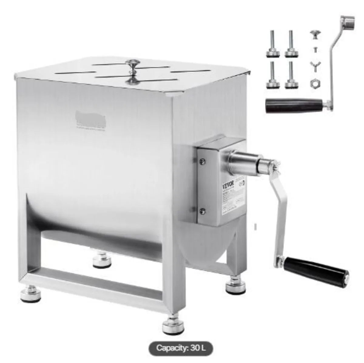 Manual Meat Mixer, 60L Fixed Tank Meat - Image 2