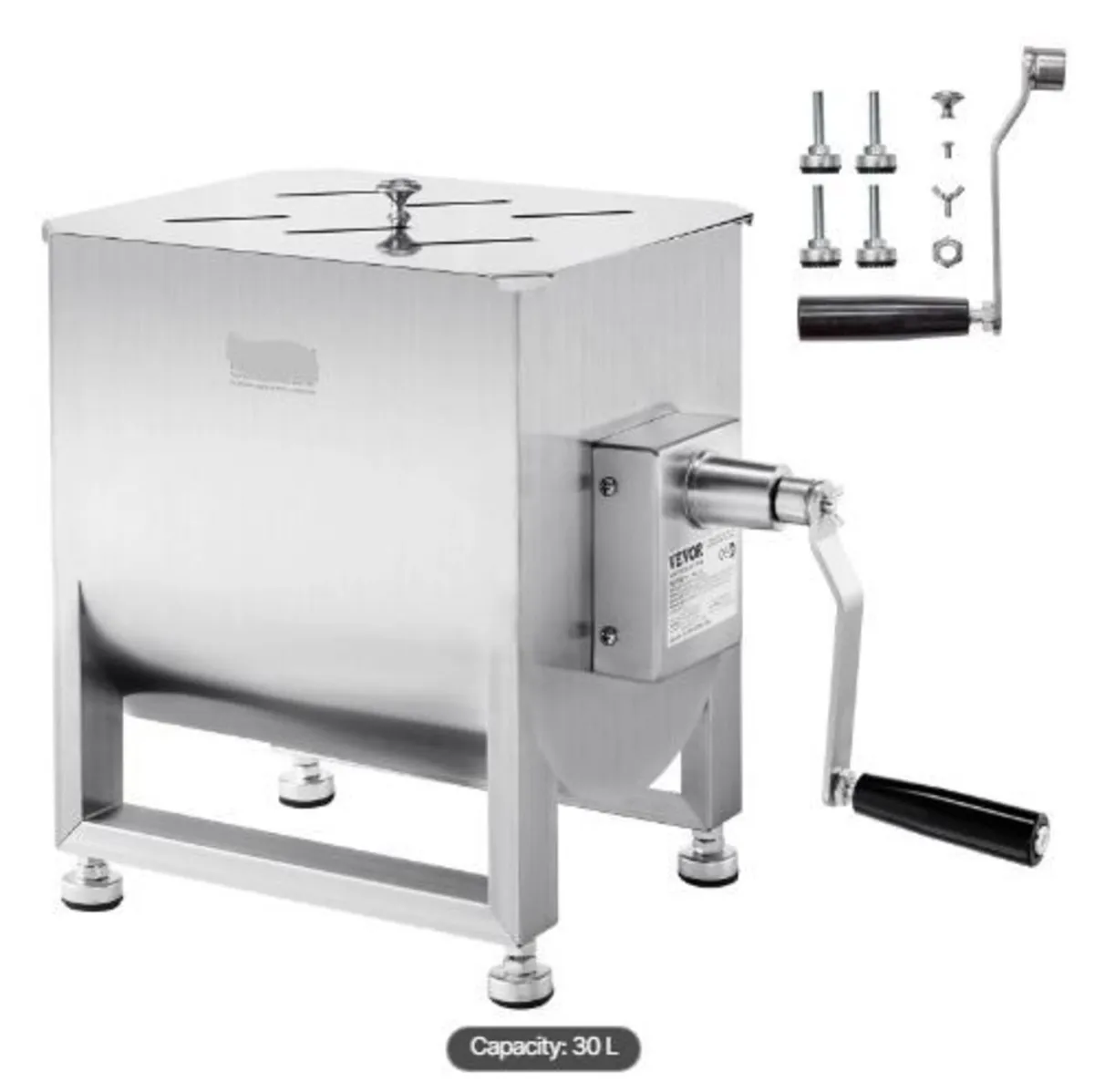 Manual Meat Mixer, 60L Fixed Tank Meat - Image 4