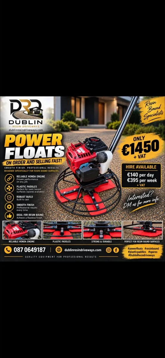 Resin bound Honda power float - Image 1